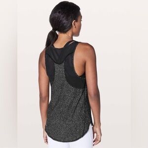 Lululemon Black White Sculpt Mesh Tank Top 6